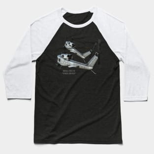 Bell UH-1N Twin Huey Baseball T-Shirt